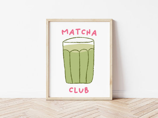 Matcha Club Print