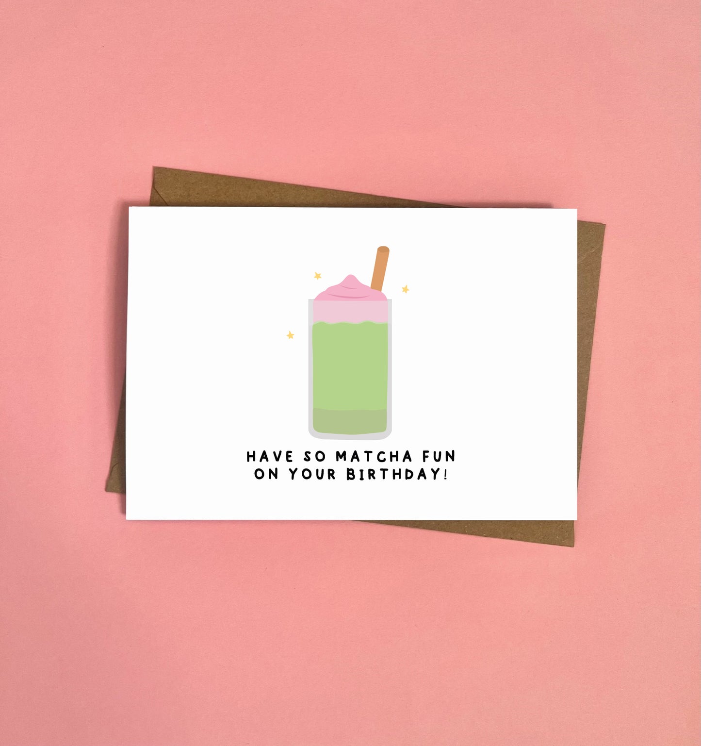 Matcha Birthday Card