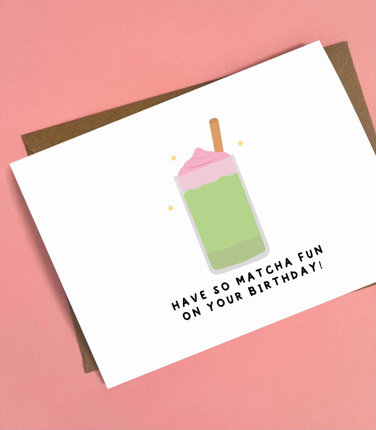 Matcha Birthday Card
