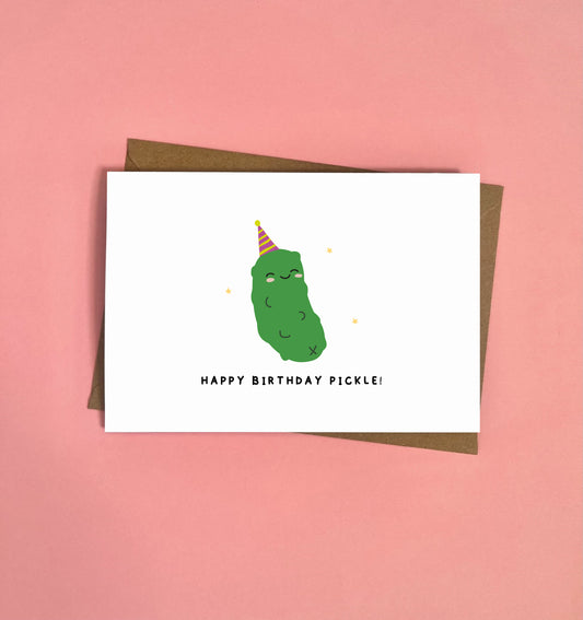 Happy Birthday Pickle Card